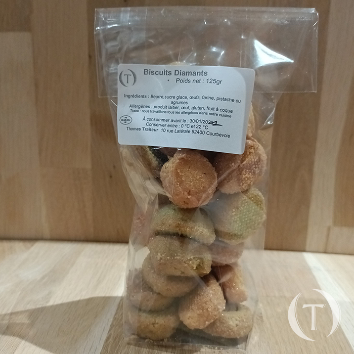Sachet de biscuits diamants